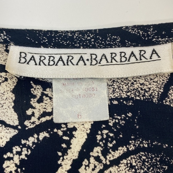 Vintage 80's Dress Flutter Sleeves Threes Company Style Women's 6 - Picture 10 of 14